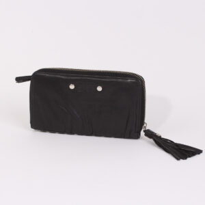 Cartera de cuero negro - Imagen 1