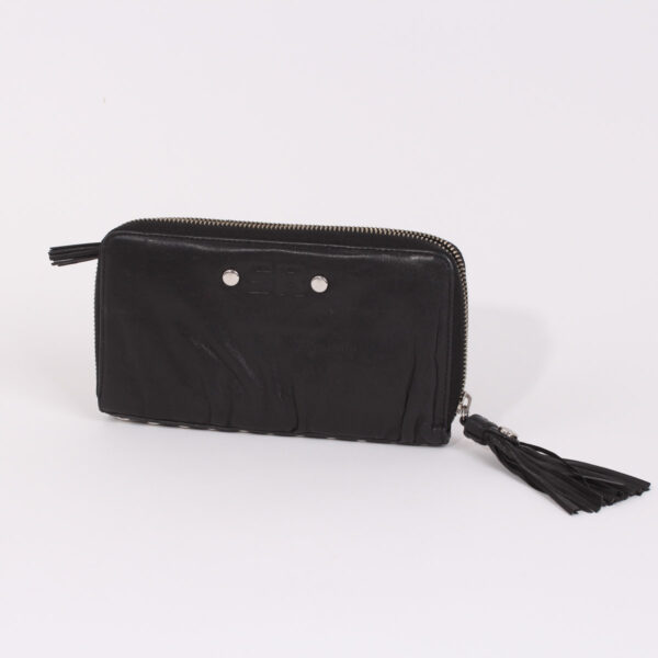 Porte-trésor en cuir noir-0