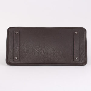 Sac Shoulder en cuir Togo chocolat – Image 11