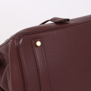 Bolso Birkin 35 de cuero granulado rojo ladrillo - Imagen 7