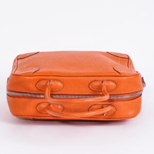 Handbag Omnibus grained pumpkin leather - Image 5