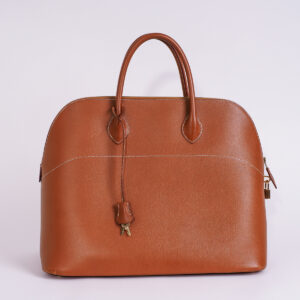 Sac Bolide 45 en cuir Courchevel gold – Image 1
