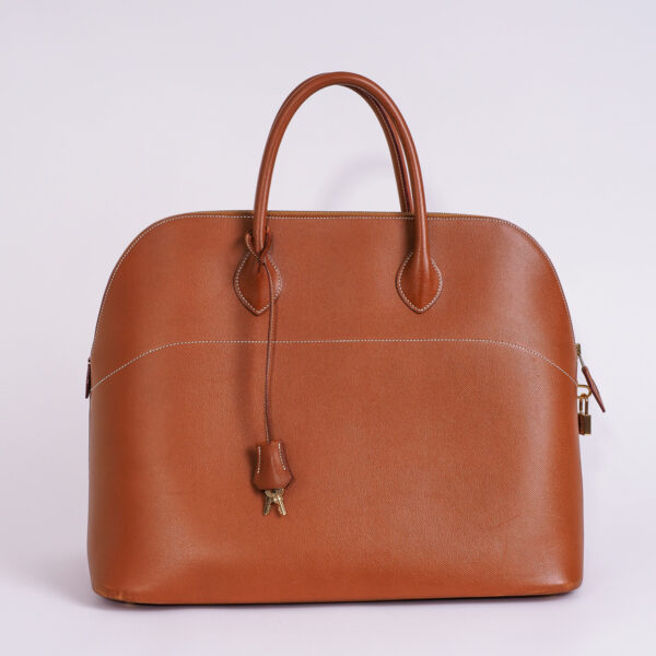 Sac Bolide 45 en cuir Courchevel gold-0