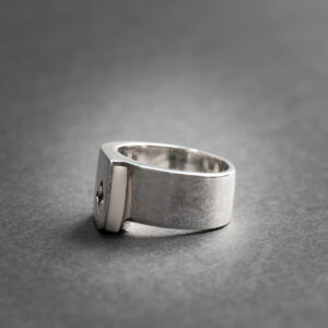 Bague Candy en argent 925 et pierre blanche – Image 3