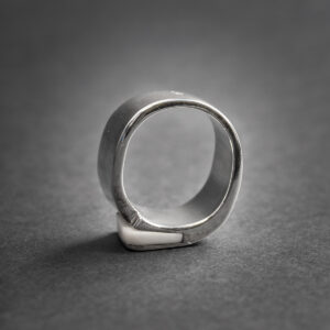 Bague Candy en argent 925 et pierre blanche – Image 4