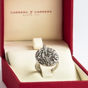 Anillo Shanghai oro blanco de 18k y diamantes, Linea Circle of Fire - Imagen 1
