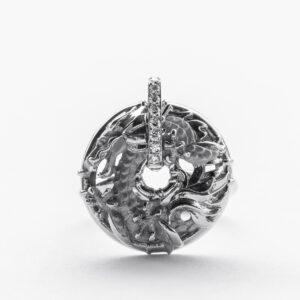 Anillo Shanghai oro blanco de 18k y diamantes, Linea Circle of Fire - Imagen 4
