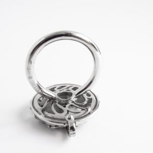 Anillo Shanghai oro blanco de 18k y diamantes, Linea Circle of Fire - Imagen 6