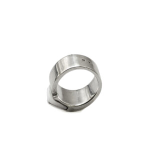 Bague Candy en argent et pierre blanche – Image 3