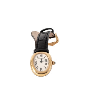 Montre de dame Baignoire 1920 Petit modèle or jaune 18k – Image 2
