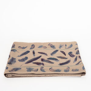 Echarpe double face en laine angora et soie Plumes – Image 4
