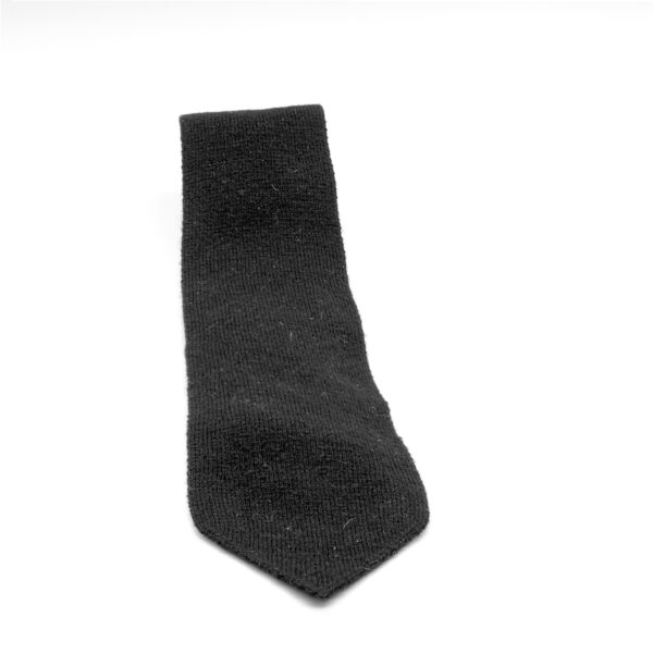 Cravate noire en laine 100%-0