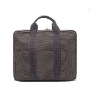 Briefcase and computer bag in gray canvas - Image 1