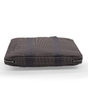 Briefcase and computer bag in gray canvas - Image 5