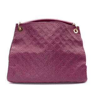 Artsy bag in raspberry red Monogam Empreinte leather - Image 3