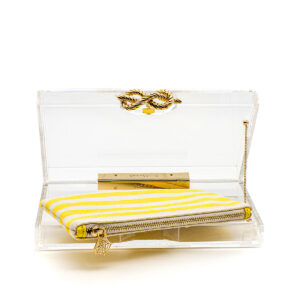 CHARLOTTE OLYMPIA Pochette en Perspex Cordage Pandora – Image 1