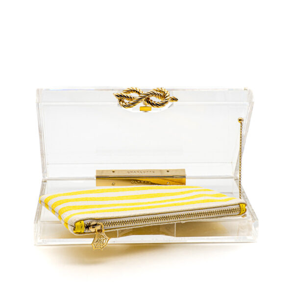 CHARLOTTE OLYMPIA Pochette en Perspex Cordage Pandora-0