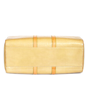 Sac Mercer Keepall 50 cuir verni beige – Image 7