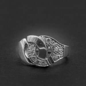 Ring Menottes R12 white gold 18k et diamonds - Image 3