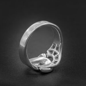 Ring Menottes R12 white gold 18k et diamonds - Image 5