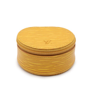 Ecrin à bijoux de voyage en cuir épi jaune Tbilissi P.M. – Image 1