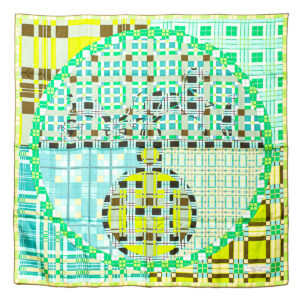 Scarf Ex-Libris A Carreaux - Image 1