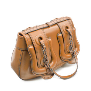Sac B-Bag en cuir lisse marron – Image 3