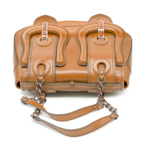 Sac B-Bag en cuir lisse marron – Image 4