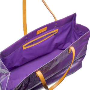 Sac Reade Très Grand Modèle en cuir verni mauve RARE - Imagen 3