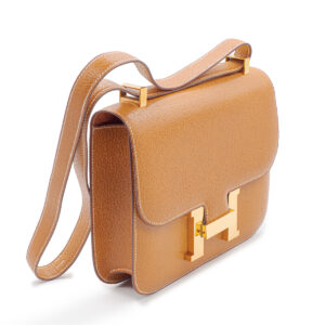 Sac à main Constance 24 en cuir de pécari gold – Image 2