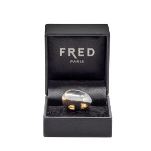 Bague Mouvement or jaune et or blanc 18k – Image 1
