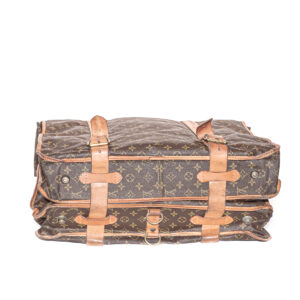 sac porte-habits Le Portable en toile Monogram et cuir naturel - Image 3