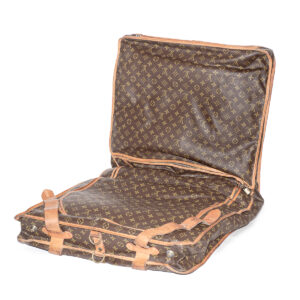 sac porte-habits Le Portable en toile Monogram et cuir naturel - Image 4