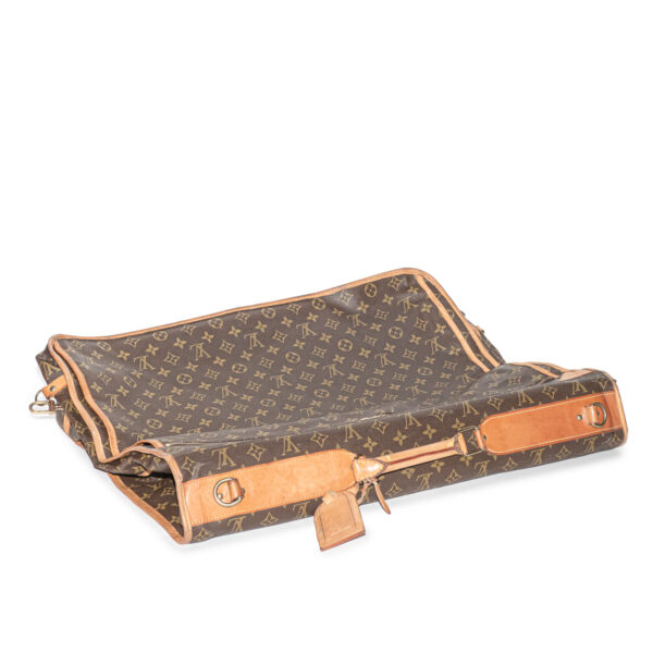 Portable Cabine en toile Monogram et cuir naturel-0