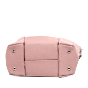 Sac Soft Lockit M.M. en cuir cachemire rose poudré et python – Image 3