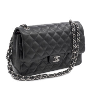 Sac Classic Jumbo en cuir d'agneau matelassé noir - Imagen 5
