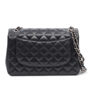 Sac Classic Jumbo en cuir d'agneau matelassé noir - Imagen 4