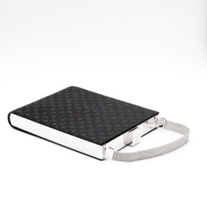 Sac Ange Mini-Monogram en satin de soie noir - Imagen 2