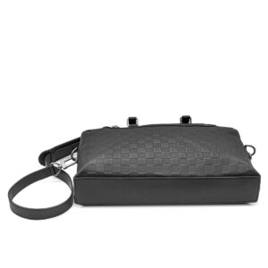 Porte-documents Jour en cuir Damier Infini noir – Image 3