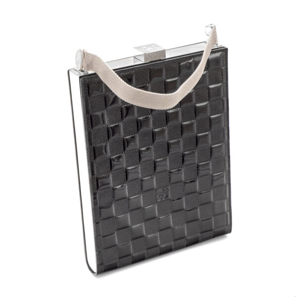 Sac de sortie Ange G.M. en cuir verni noir-0