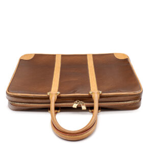 Porte-documents en cuir vernis Monogram bronze - Image 2