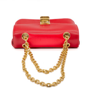 Sac à main C Bag Small en cuir lisse rouge - Imagen 5