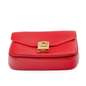 Sac à main C Bag Small en cuir lisse rouge - Imagen 4