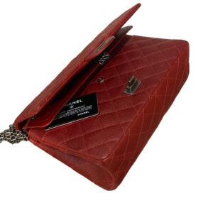 Grand sac 2.55 cuir Caviar rouge – Image 6