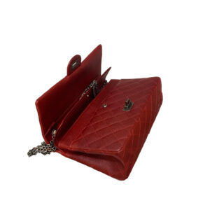 Grand sac 2.55 cuir Caviar rouge – Image 4