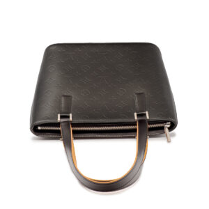 Sac à main Stockton en cuir Monogram mat anthracite - Image 2
