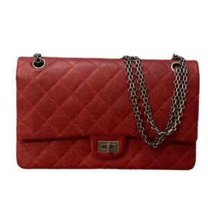 Grand sac 2.55 cuir Caviar rouge – Image 1