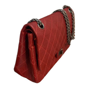Grand sac 2.55 cuir Caviar rouge – Image 2