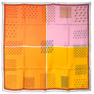 Carré Hermès Quadri Au Bloc (divers jaunes) – Image 1