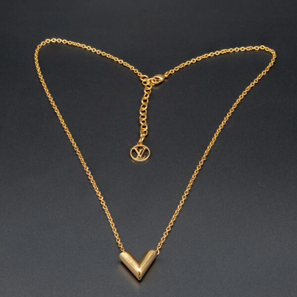 Collier Essential V plaqué or-0
